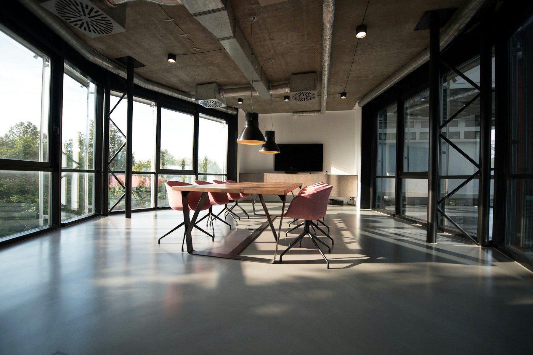 Refined commercial office interior